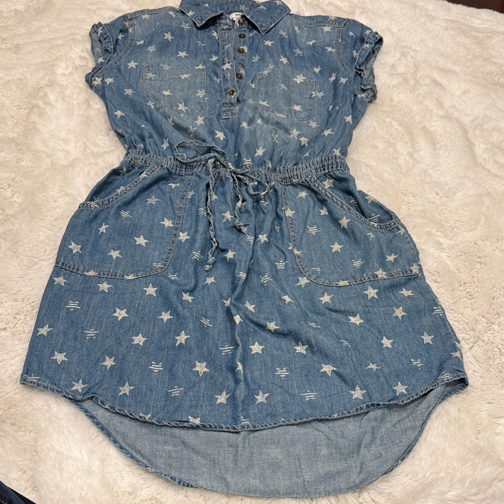 Denim Star Print Women’s Med Dress